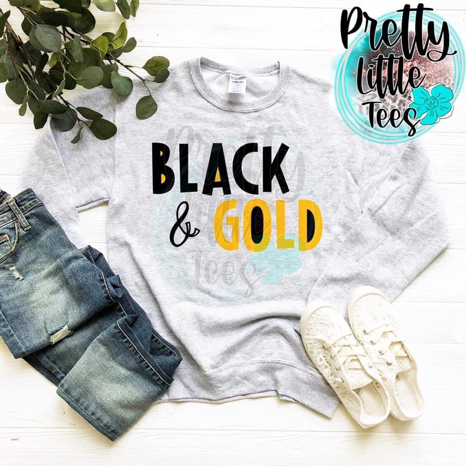 90’s Black & Gold Pretty Little Tees