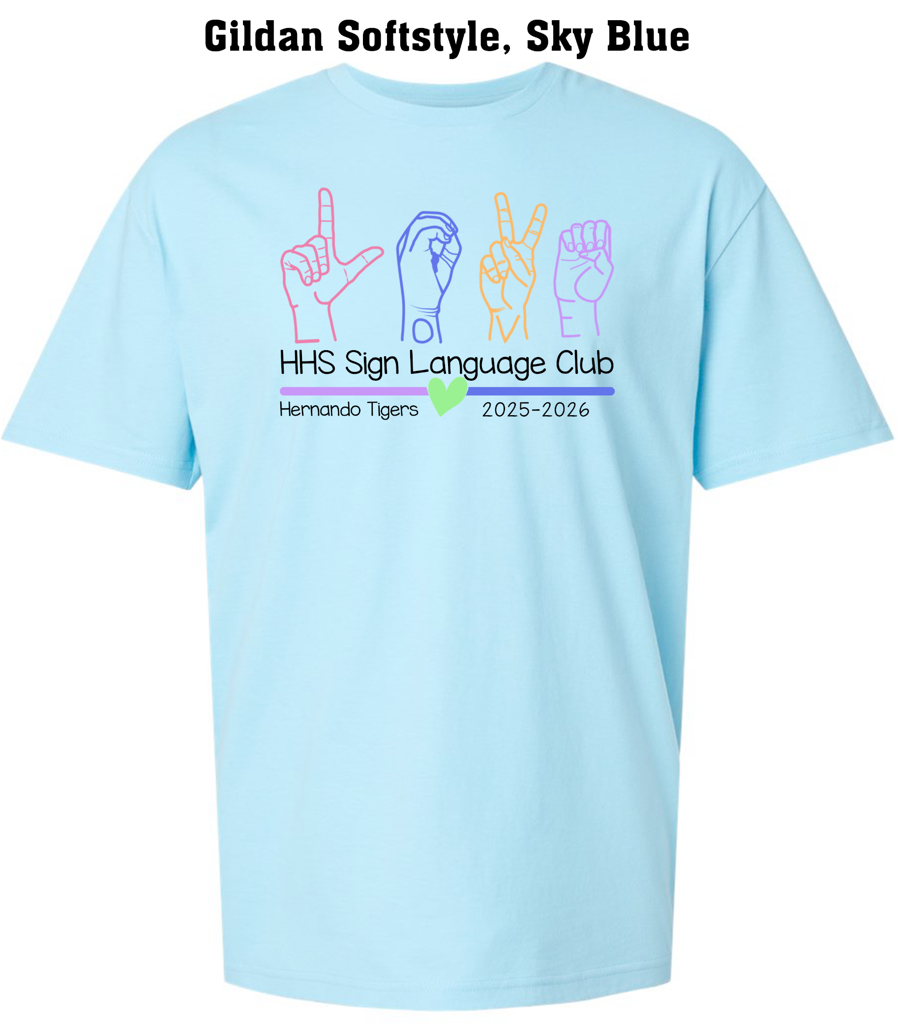 HHS Sign Language Club Tee