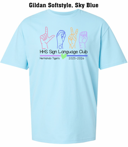 HHS Sign Language Club Tee