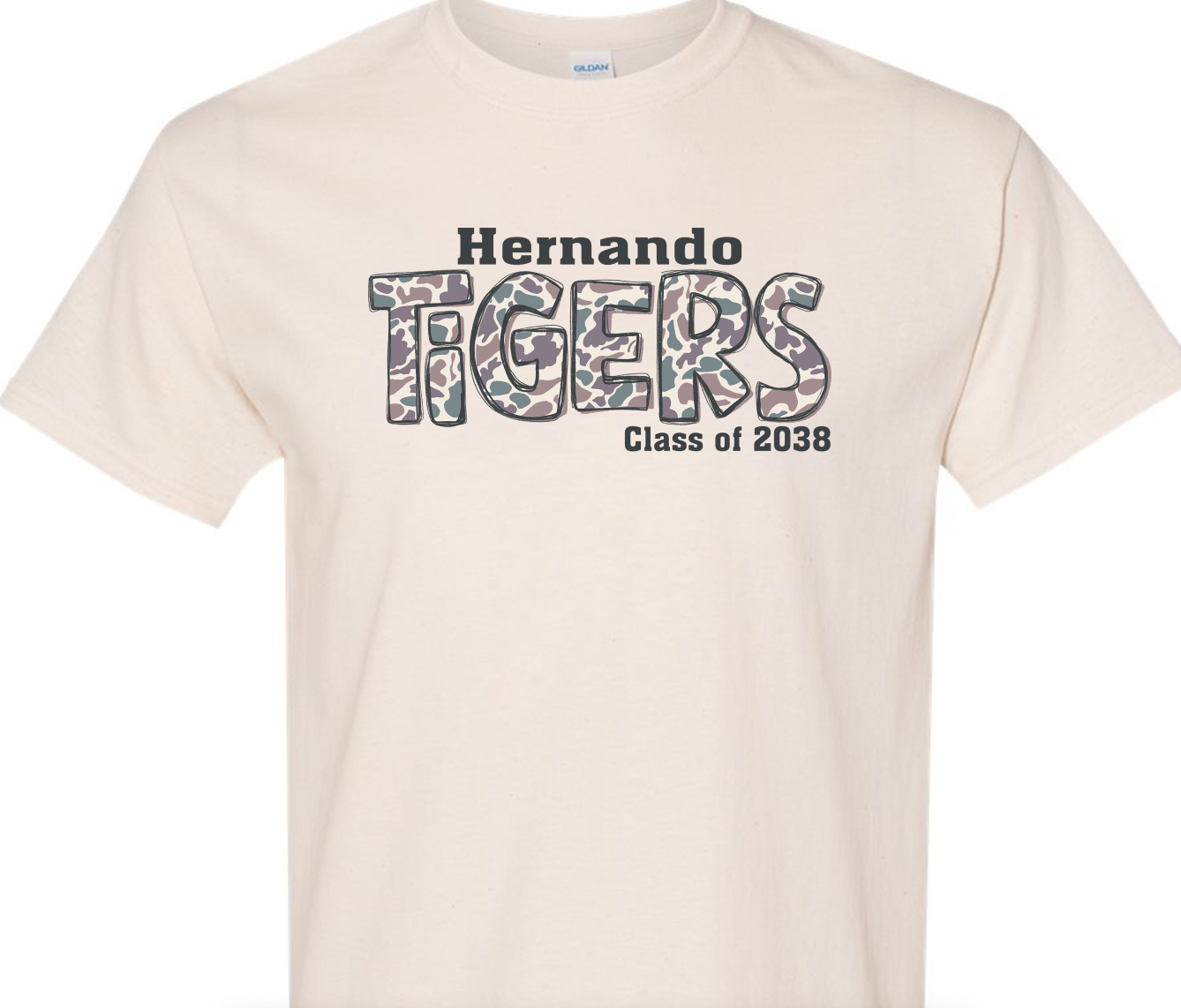 HERNANDO TIGERS CAMO DESIGN (HES PTA)